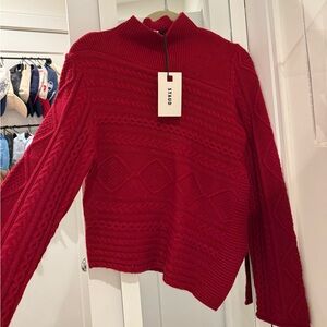 NWT Staud cropped Sidney sweater size medium